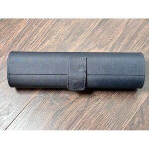 Estee Lauder Makeup Brush Set 3‎ Piece Travel Case Finishing Eyeshadow Blush